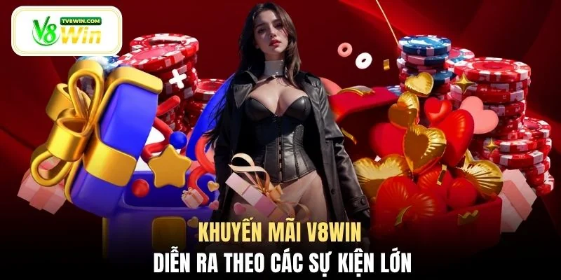Khuyến mãi V8WIN diễn ra theo các sự kiện lớn